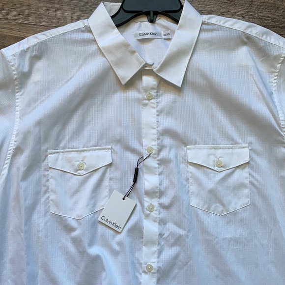 NWT Calvin Klein dress shirt size 2xl - Picture 2 of 7